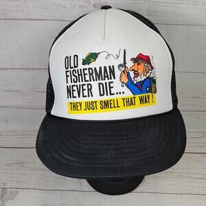 OTTO Cap SWC Trucker Hat Men's Snapback Black White Fisherman Novelty Funny